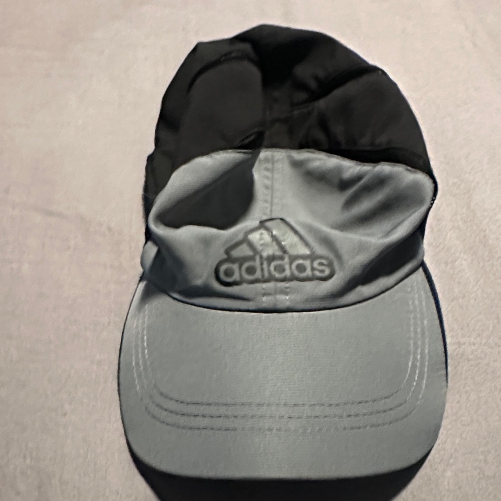 Adidas Two-Tone Black and Gray relaxed fit ball cap with Velcro